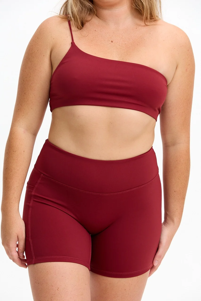 4" Biker Short - Cherry - Image 9