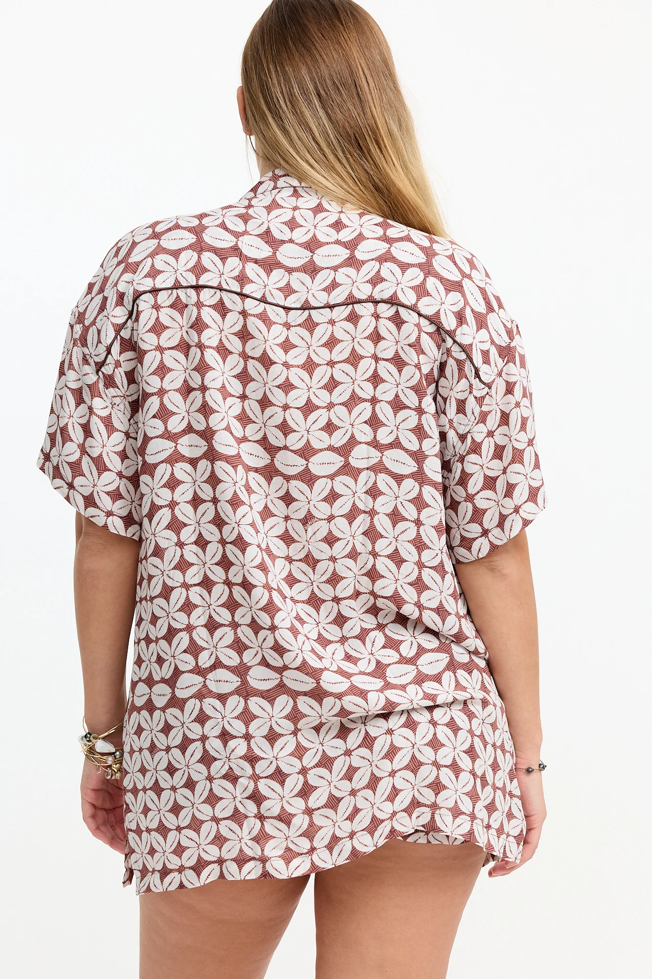 Aloha Shirt Dress - Cowrie Basket - Image 7