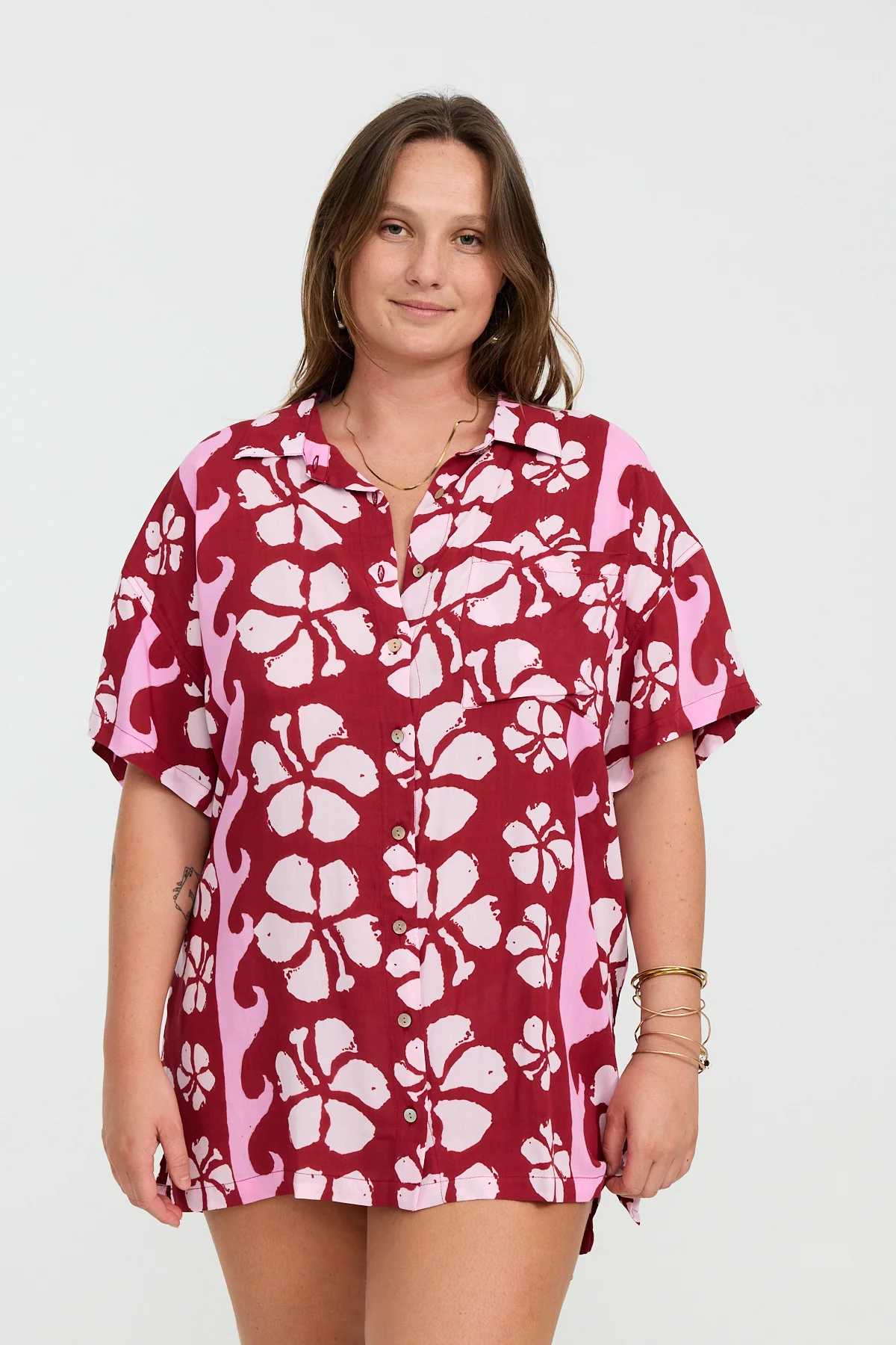 Aloha Shirt Dress - Papeete - Image 4