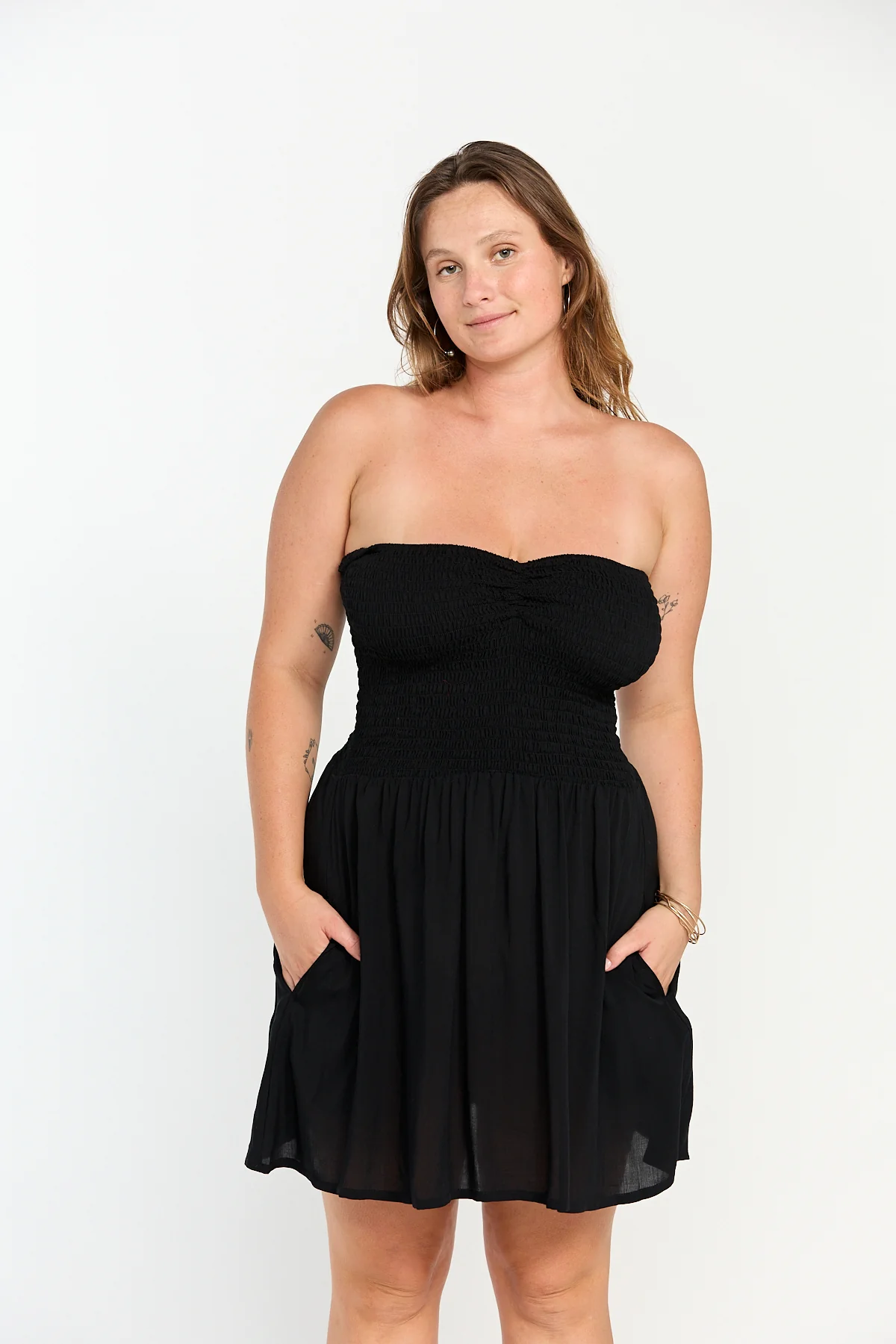Caitie Mini Dress - Black - Image 6