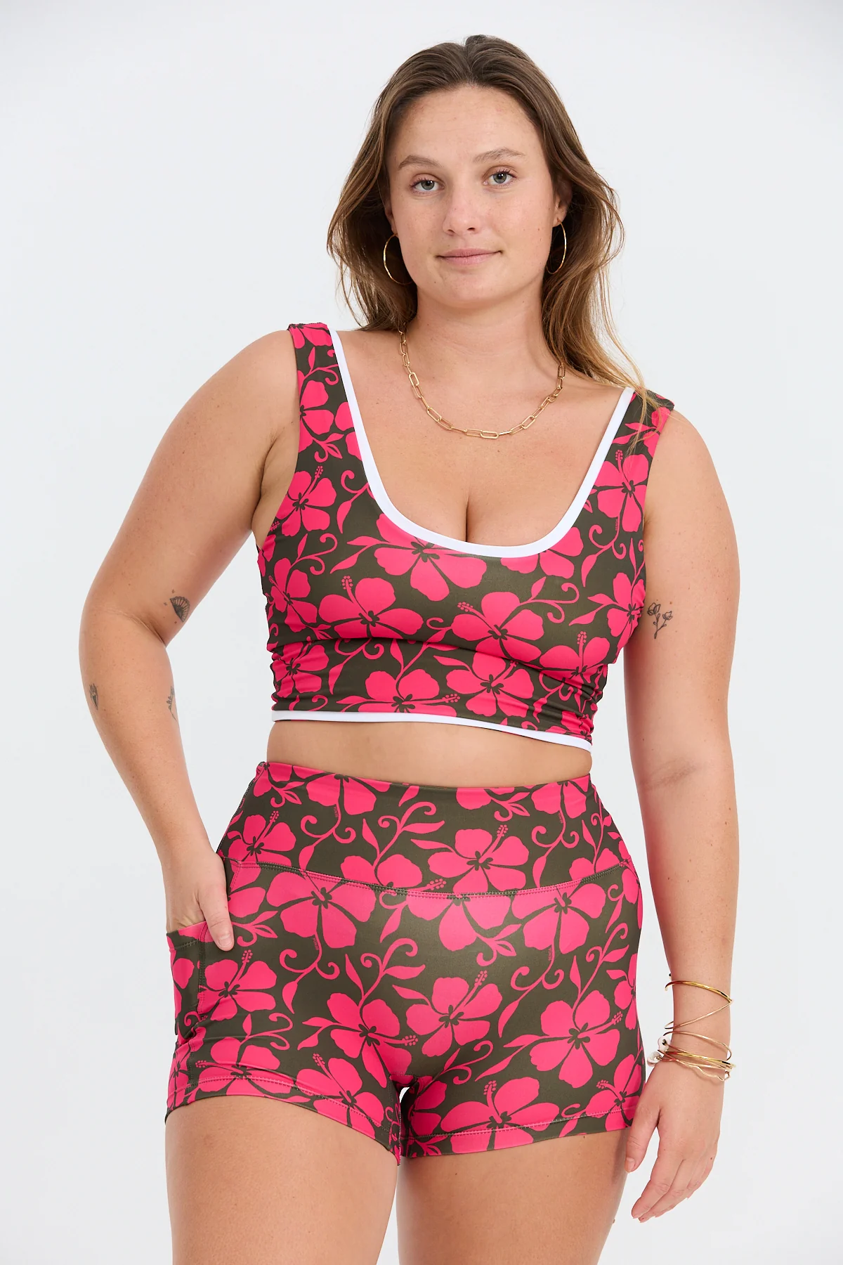 Layered Active Tank - Pupukea Pink - Image 7
